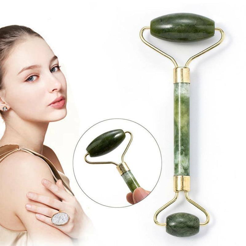 Natural Quartz Facial Jade Stone Roller Body Face Massager Beauty Massage Tool.