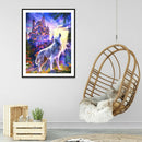 5D DIY Full Drill Diamond Painting Novelty Wolf Cross Stitch Mosaic (B454)