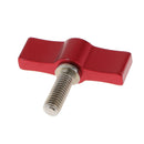 Aluminum T Type M6 Rotating Knob Handle Adjustable Thumb Lever Screw (Red,
