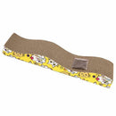 Funny Pet Cats Toys Wave Shape Corrugated Paper Cat Scratch Board w/Catnip