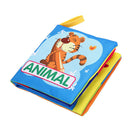 Soft Cloth Book Baby Kids Early Educational Cartoon Book Toys (Animal) A