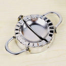 Dumpling Maker 2 PCS Stainless Steel Dumpling Mold and Dough Press for Home N9R1
