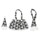 Christmas Wine Bottle Covers Apron Suit Wine Bottle Dress Up Props (Grey) A