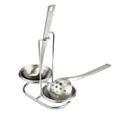 Stainless Steel Spoon Rest Holder,Long Handle Vertical Saving Soup Ladles H Q6U5