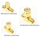 18 Pcs SMA Kits Connector Male Female Plug Antenna Converter Adapter Coax S