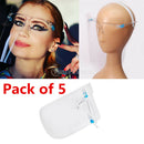 5x Full Face Shield Guard Protection Clear Goggles Visor Hat Anti Splash Saliva