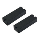Single Coil Neck And Bridge Pickup Pickup Set For 6 String Bass Guitars, Black