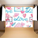 Love Red Heart Photo Backdrop Studio Room Background for Valentine Day
