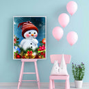 Diamond Painting Red Cheeks Snowman Full Round Wall Picture DIY Set 30x40cm