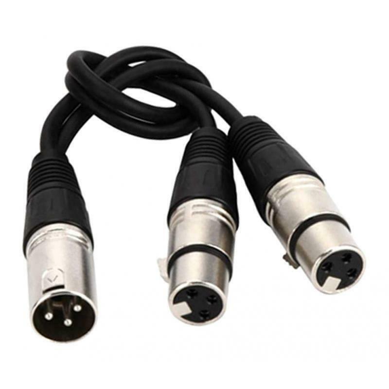 Acoustic Balance 3-Pin XLR Female To Dual 2 Male Splitter Microphone Cable
