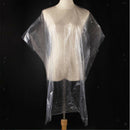 100x L Disposable Hair Cutting Cape Gown Barber Capes Gowns Apron with Clips
