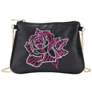DIY Flower Special Shape Diamond Painting Leather Chain Shoulder Bag Clutch