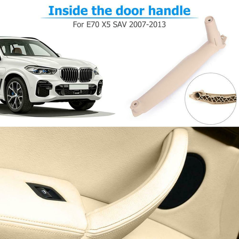 Right Inner Door Panel Handle Pull Trim Cover for E70 X5 E71 SAV (Beige)