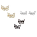 5pcs Mixed Color Alloy Metal Hair Clips Hairpin Butterfly Hair Accessories