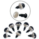142 Pieces Black Plastic Safety Eyes Craft Eyes with 142 Pieces Washers and U7D2