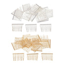 40pcs Metal Side Combs Sidecomb Hair Slides DIY Hair Jewelry Veil Fascinator