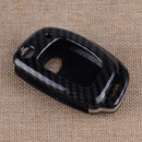 Carbon Fiber Style Car Key Cover Shell Case Chain Fit for Hyundai Tucson Elantra