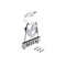 for 6 String Trapeze Tailpiece Adjustable Guitar Tailpiece Bridge with Scre