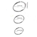 9Pcs/set Body Piercing Jewellery Nose Ring Hoop Earrings Stud Stainless Steel