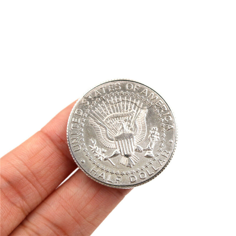 Magnetic Butterfly Coin&Money Magic Coin made of Half Dollar copy Magic Props3C