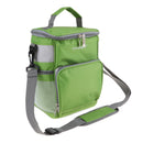 Vertical Portable Insulated Cooler Lunch Box Tote Picnic Storage Bag green