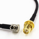 New IMC SMA Female Jack to TS9 Male Right Angle Pigtail Coaxial Cable Antenna V3