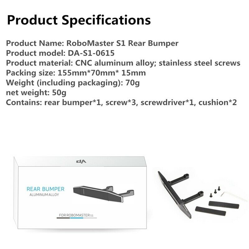 Rear Bumper for Dji Robomaster S1 Intelligent Educational Robot Anti-Collis X7G1