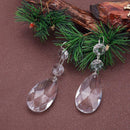 5pcs Clear Crystal Acrylic Beads Pendant Top Chandelier Wedding Decor
