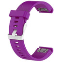 Replacement Silicon Wristband Strap & Clasp For Garmin Fenix 5s Watch Purple