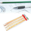 Three packs of wood ruler 30cm pine ruler wooden flat ruler wooden ruler supply