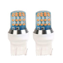 2x T20 3157 Strobe Flash LED Bulbs for Car Brake Turn Signal Light (Red) A