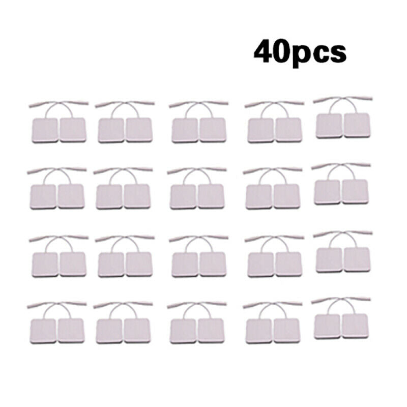 40pcs 2.0mm Jack 4*4cm Non-Woven Physiotherapy Tablets 20 Bags White Useful UVR