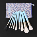 9pcs Makeup Brush Foundation Powder Eye Shadow Brush Set with Cosmetic Bag