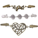 Retro Sweater Cardigan Clips Keeper Fashion Brooches Shawl Duck Clip Buckle