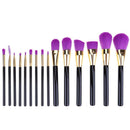 15pcs Purple Makeup Brushes Set Professional Foundation Blending Cosmetics