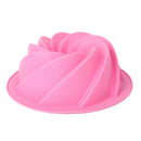 Silicone Swirl Cake Bakeware Mold Non stick Ring Pan Chocolate Baking Mould Tool