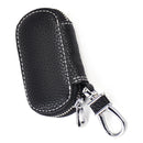 9cm PU Leather Car Auto Smart Remote Fob Key Chain Case Holder Cover Zipper Bags