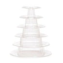 Round 6 Tier Macaron Tower Cake Stand Cupcake Macaroons Display Rack Holder