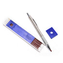 1Set 3.0mm Red Lead Holders Automatic Mechanical Pencil 6 Leads Refills New J ES
