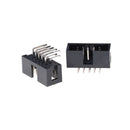 10PCS DC3-10P 2.54mm 2x5 Pin Right Angle Male Shrouded header IDC Socket ME
