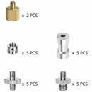 22Pack Camera Screw Adapter 1/4 to 1/4 Screw 1/4 to 3/8 Tripod Screw Adapte L5C9