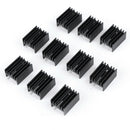 10Pcs 20x15x11mm Black Aluminum Heat Sink for TO-220 Triode TSAU JC,a