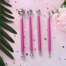 4 PCS Fondant Cake Decorating Pen Metal Ball Flowers Sugar CraftModellingTool FT