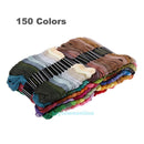150 Colors Embroidery Thread Hand Cross Stitch Floss Sewing Skeins DIY Craft