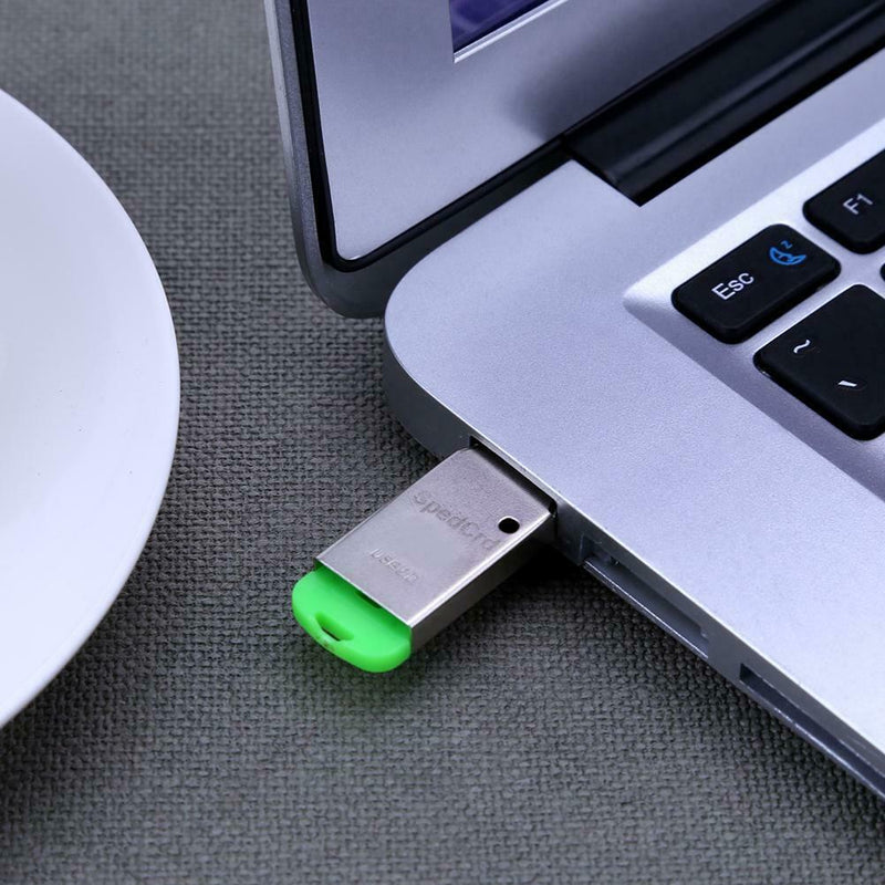 Mini Portable USB2.0 Port Metal Case Smart SD/TF Card for PC(Green)
