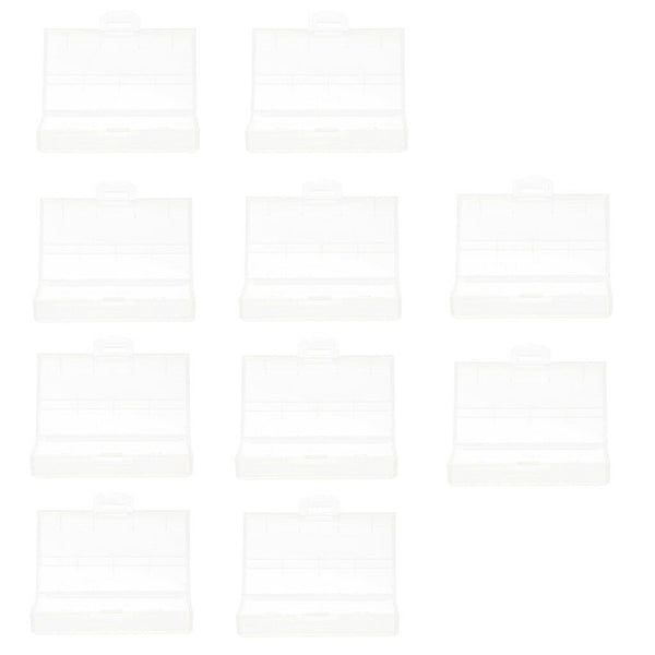 10x Plastic Battery Case Holder Storage Box Cover For 18650 Battery