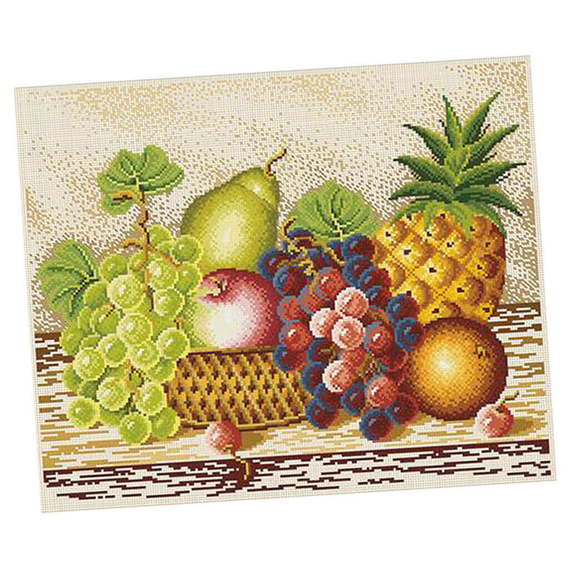 1 Set Cross Stitch Starter Kit, Full Range of Embroidery Starter Kit with Fruits