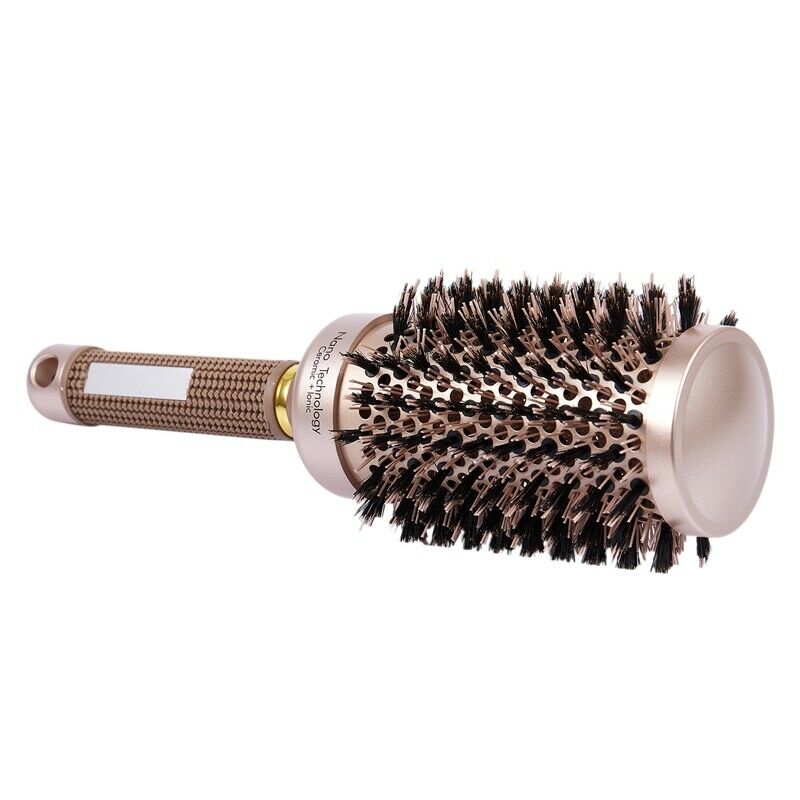 Round Barrel Hair Brush with Simulation Boar Bristle, for Hair Drying, Styl A3I3