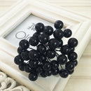 200Pcs Artificial Berries Wedding Xmas Floral Bouquet Wrealth Red + Black
