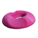 Inflatable  Bum Back Car Home Pressure Relief Ring Cushion Rose Red